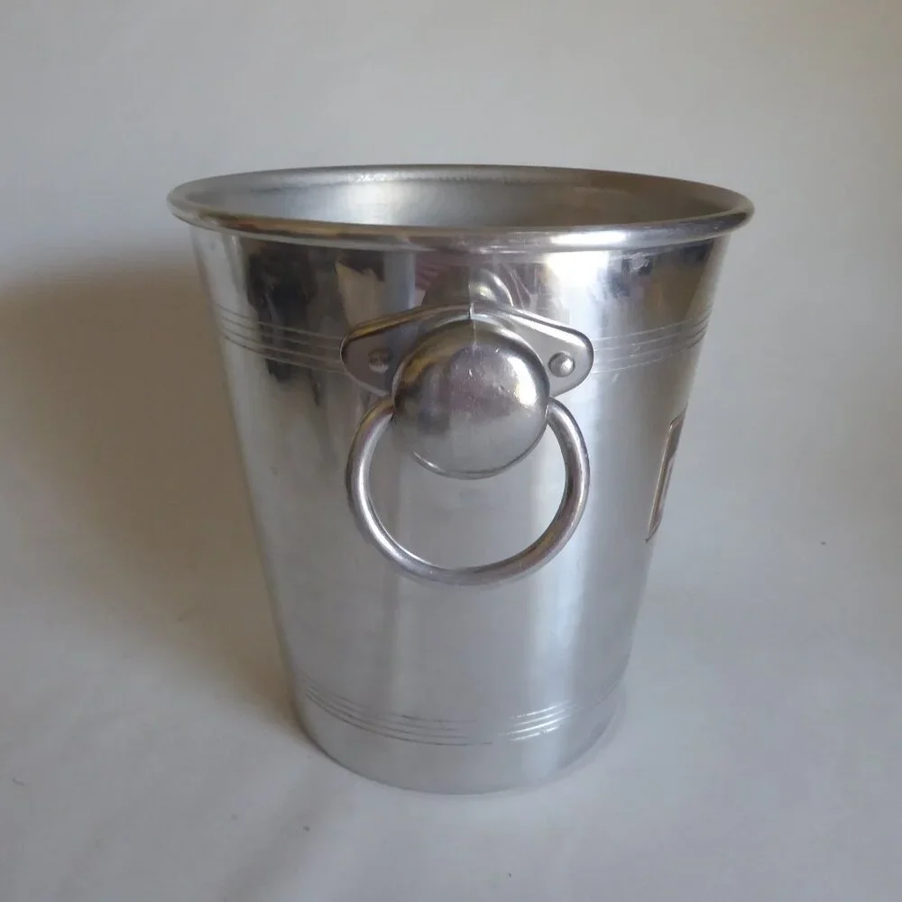 VINTAGE FRENCH CHAMPAGNE DEUTZ ALUMINUM ICE BUCKET COOLER CHILLER